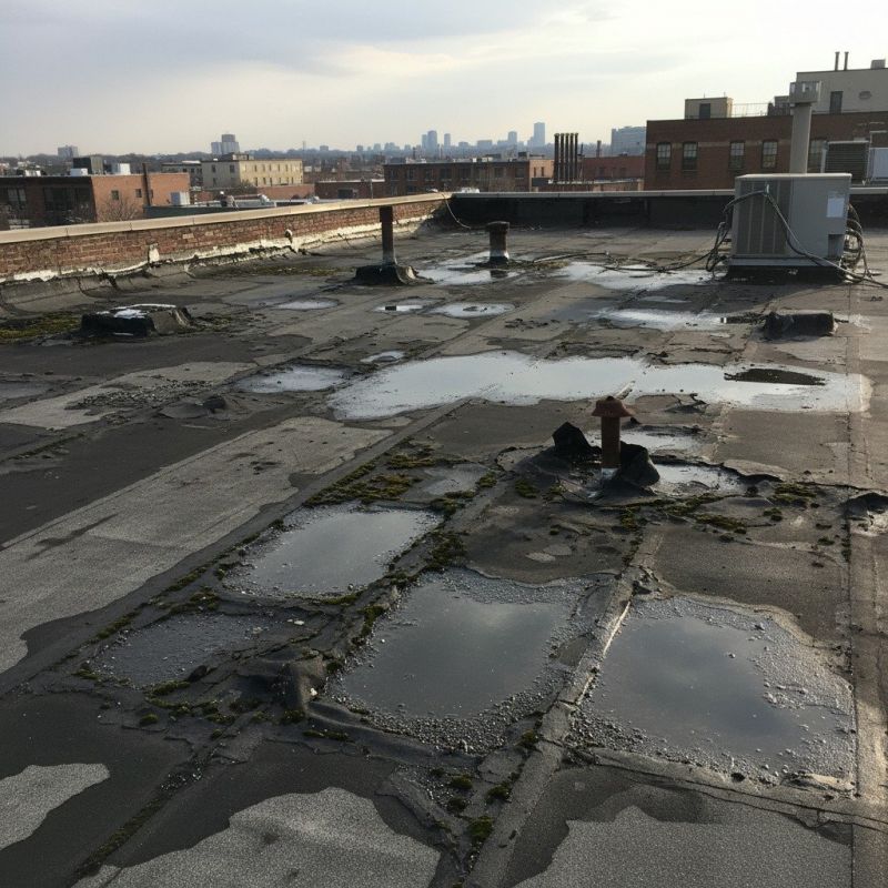 Tar Roof Repair detail